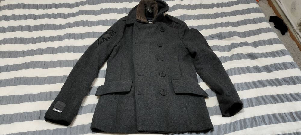 Geacă Superdry stil peacoat