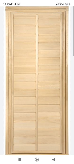 Деревянная дверь для бани