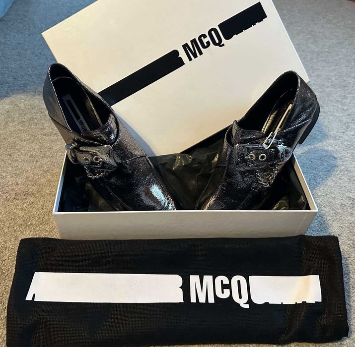 Alexander McQueen Loafers, argintiu, marime 37