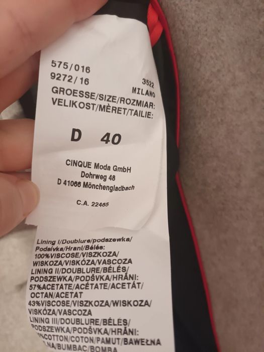 Palton original marca CINQUE