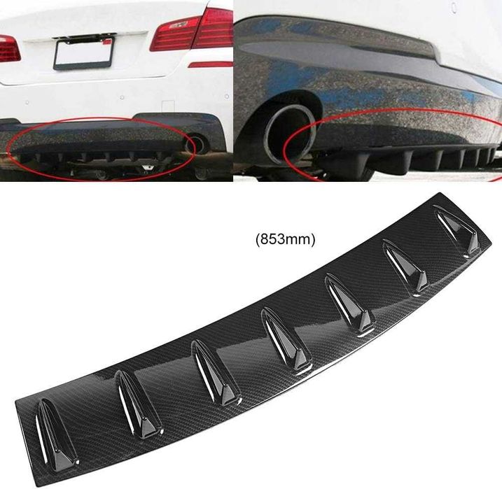 Универсален дифузьор CARBON/Добавка за задна броня 85см.