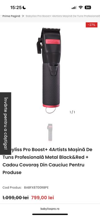 Masina de tuns Babyliss Pro Boost Plus+ FX8700 4Artists | Notino |