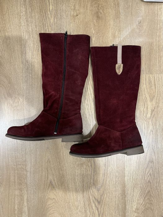 Дамски ботуши естествен велур