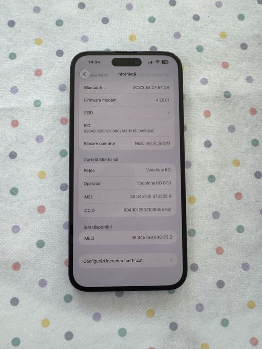 Iphone 14 pro max/100% baterie