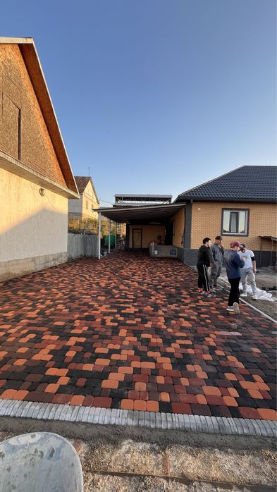 Укладка брусчатки , брусчатка плитка