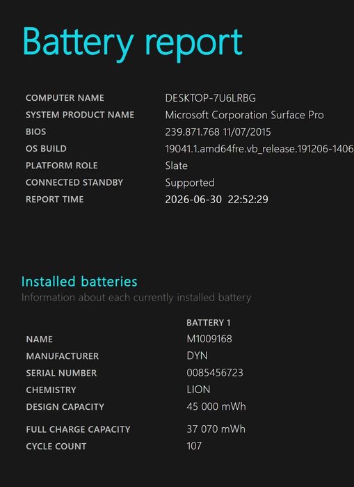 Microsoft Surface Pro 5