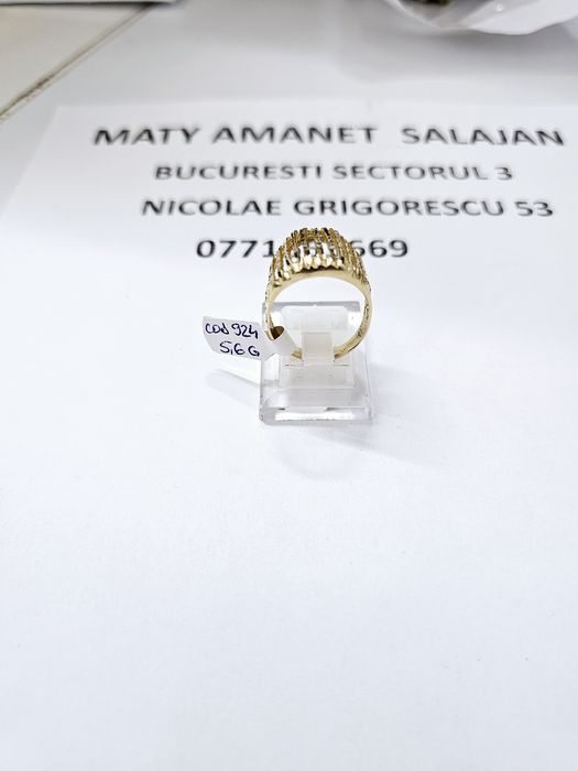 Vand inel dama din aur 14 k 5.6 g cod 924