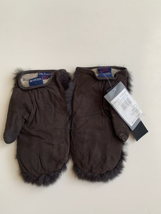 Варежки зима , замша , кролик