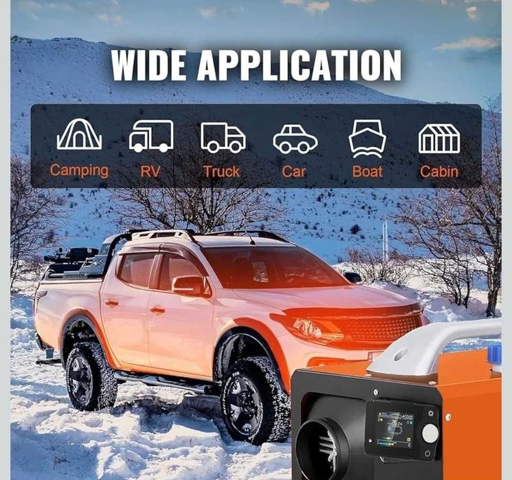 Webasto 12V 24V 8kw + bluetooth STANIS Sirocou Portabil auto  Vevor