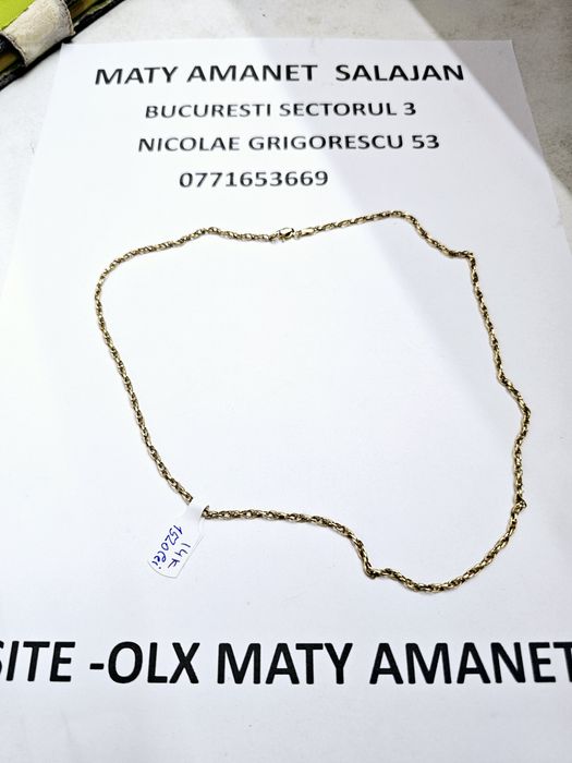 Vand lantisor din aur 14 k 3.1 g cod 987