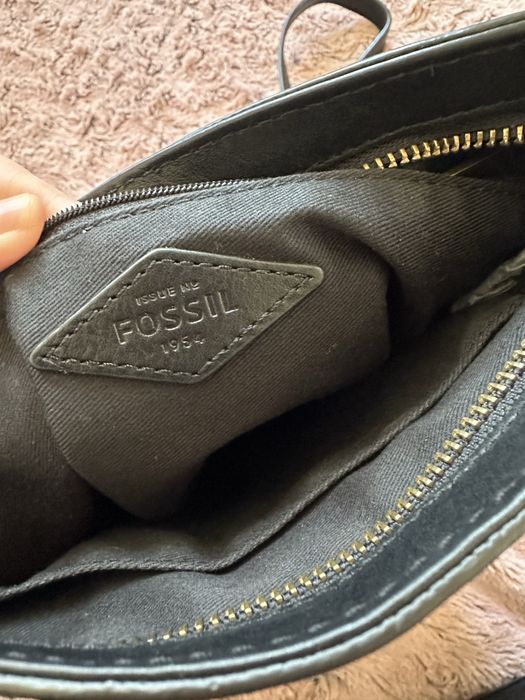 Черна дамска чанта Fossil