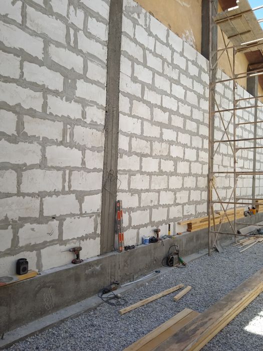 Гишт териш пена блок шлакоблок пол паталог шифр ишларни киламиз