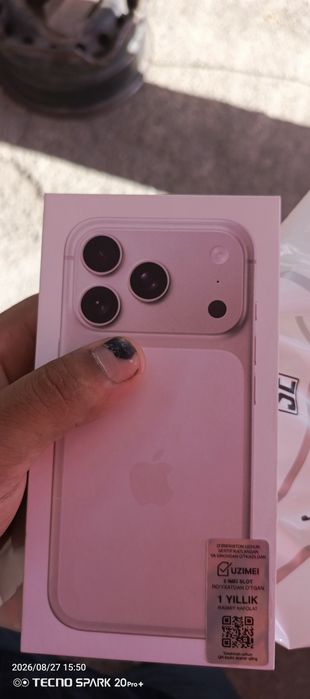 IPhone 17 pro sim+esim 256gb  yangi
