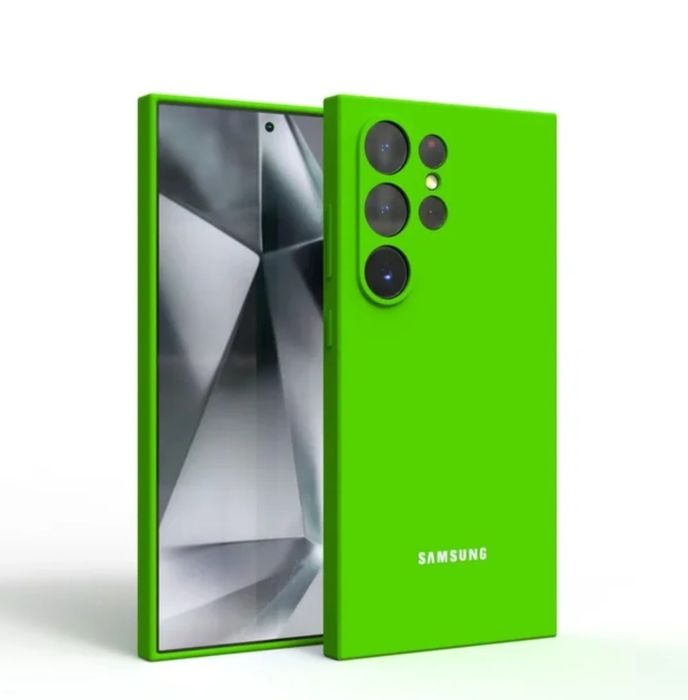 Samsung galaxy S25Ultra,S25+,S25 силиконов кейс с лого и микрофибър