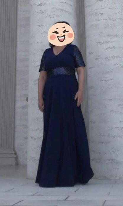 Vând rochie de seara, bleumarin, mărimea L