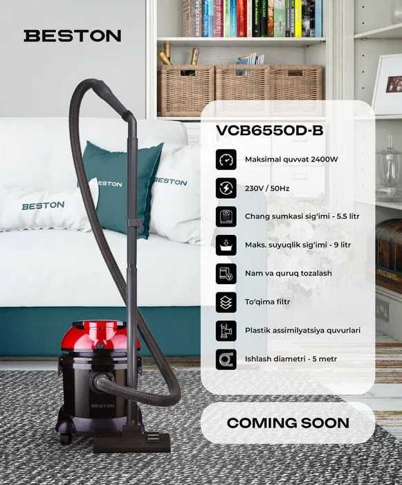 Pilesos Beston VCB6550D-B 2400W changyutgich