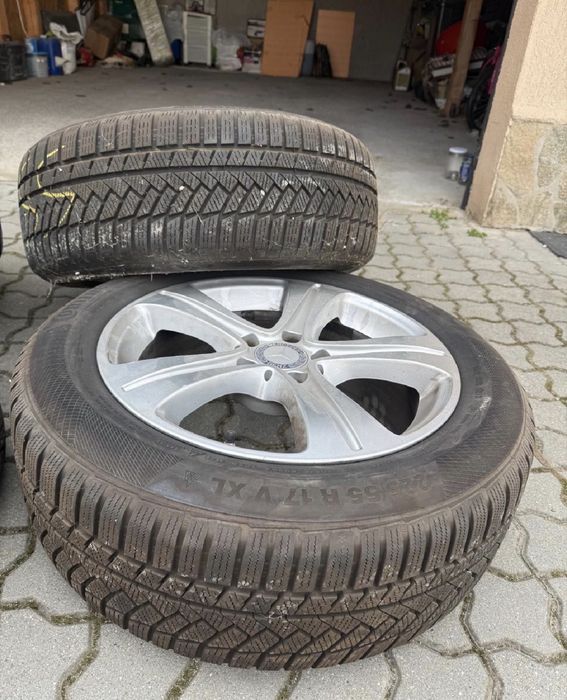 4 Jante 17 Originale Mercedes E-Class W213 + Anvelope de Iarnă
