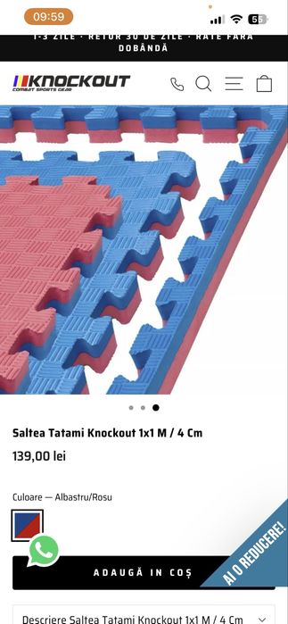 Saltea Tatami lupte