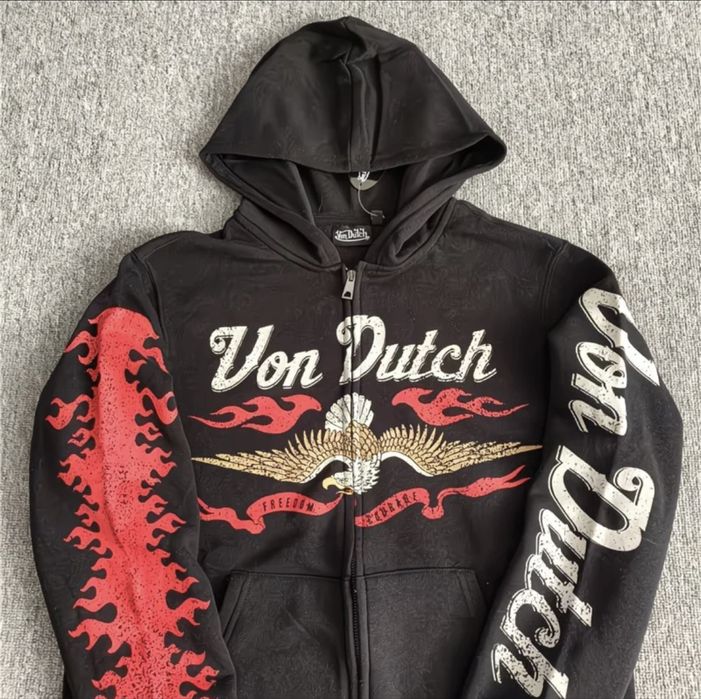 Кофта с капюшоном von dutch