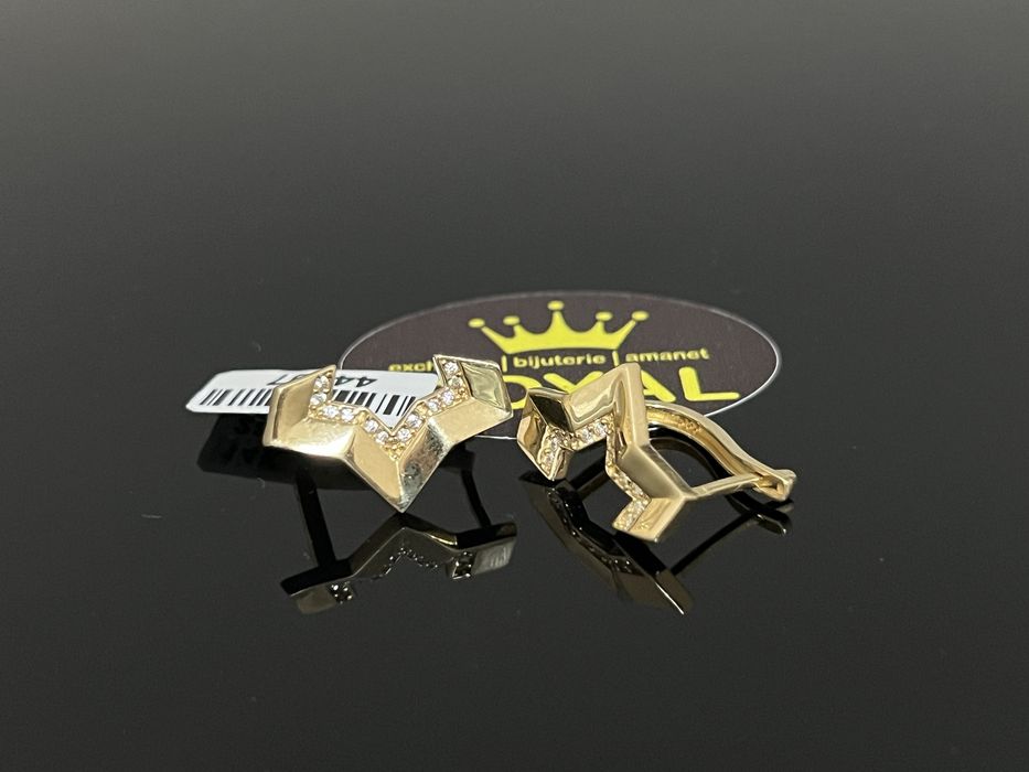 Bijuteria Royal CB : Cercei dama aur 14k 4,89gr