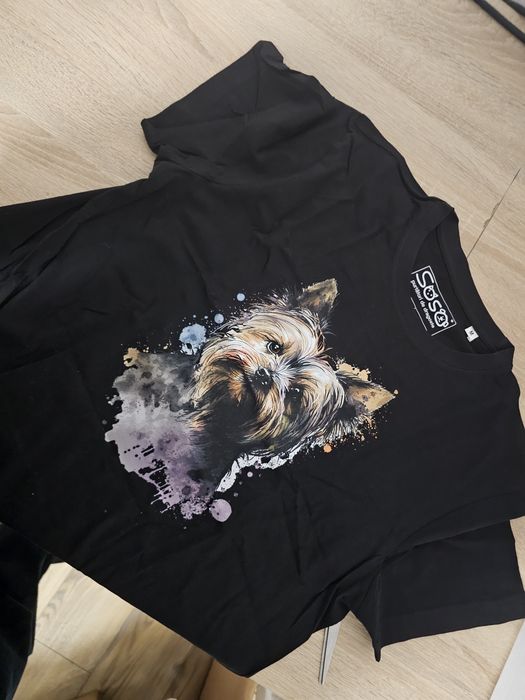 Tricouri premium SOSO unisex, noi - Yorkshire terrier & Bichon