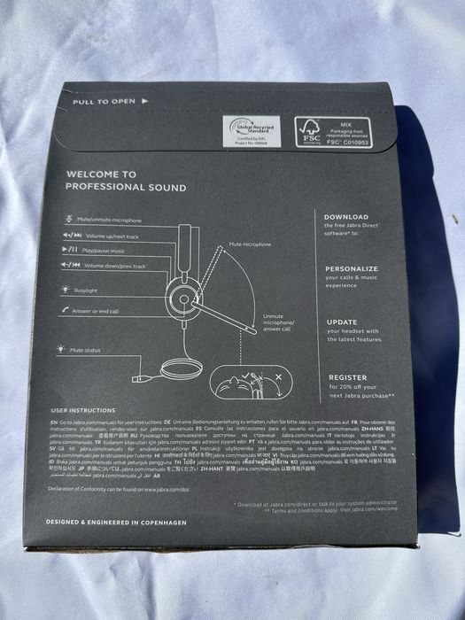 Casti stereo cu microfon Evolve2 40 SE, Jabra, USB-A, Negru