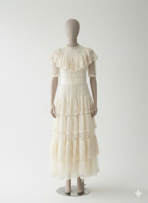 Нежное платье в цвете айвори