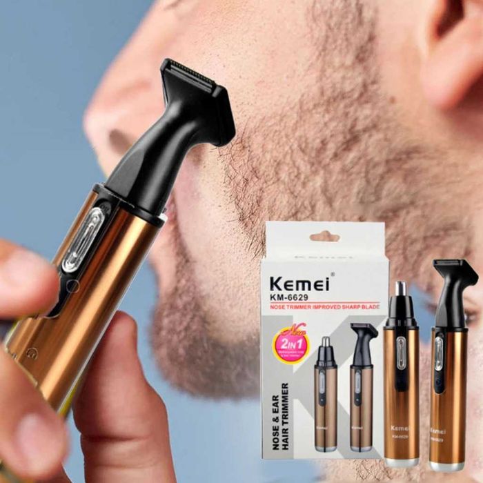 Тример за нос и бакембарди 2в1 Kemei KM-6629