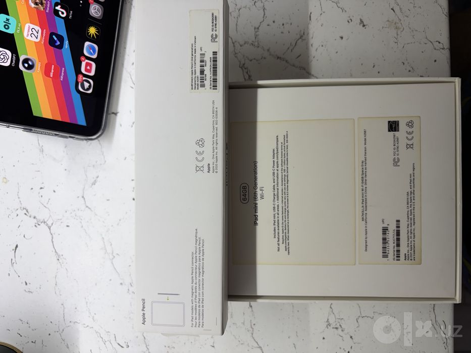 iPad mini 6 64GB Wi-fi + Apple Pencil 2 + Чехол Folio