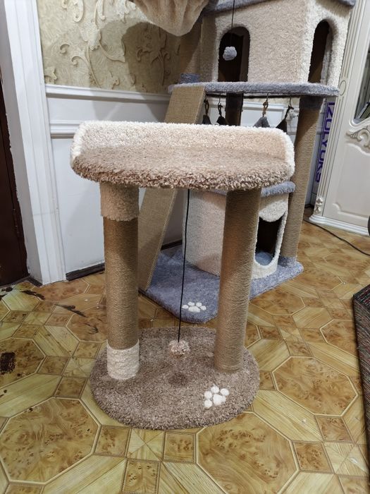 Когтеточка для кошек. Лежанка большая. Ассортимент домиков кошек