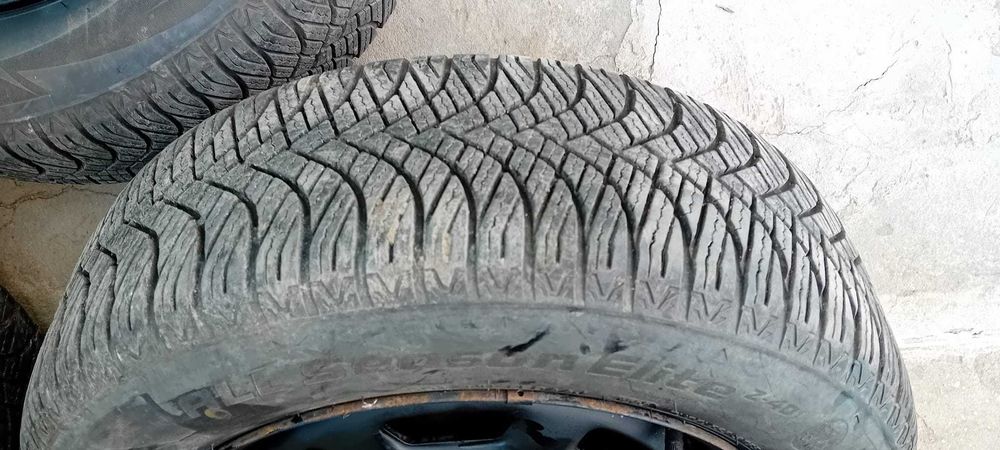 jante (4 prezoane) +anvelope 185/60/R14-all season +capace