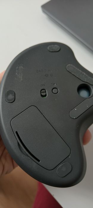 Mouse Logitech ERGO M575S Wireless Trackball, Graphite, Blue Ball