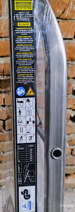 Нови алуминиеви стълби с 4 стъпала "Bayersystem",