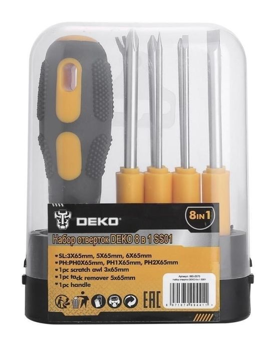 Набор отверток DEKO 8