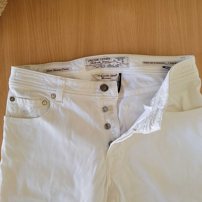 Blugi barbati originali Jacob Cohen model 688 comfort albi M 86cm noi