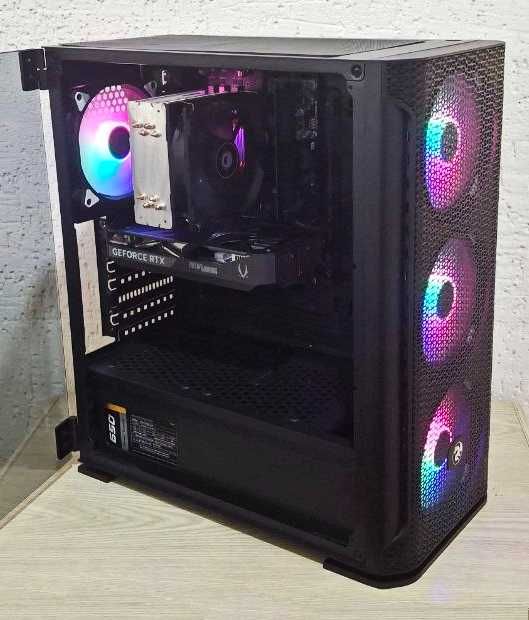 Мощный Игровой Кейс i5 14400F MSI Pro H610 16Gb RTX5060 SSD256 HDD-1Tb