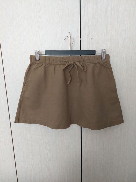 Fusta scurta Clockhouse verde army cu buzunare marimea 38