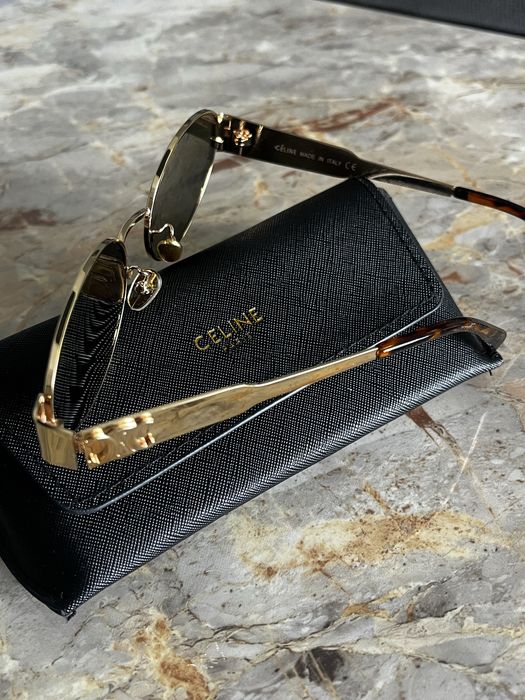 Ochelari de soare celine metal triomphe pentru femei golden