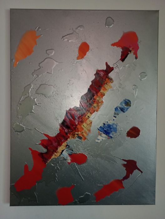 Димитър Краевски -авторски абстрактни картини акрил върху платно