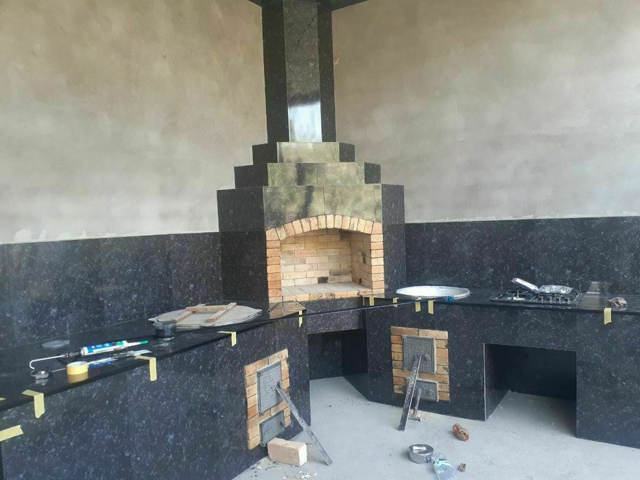 Летние кухни. Очаги. Камин. Барбекю.