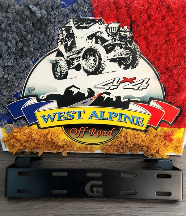 Suport numar inmatriculare RABATABIL - fanta de aluminiu troliu 2mm