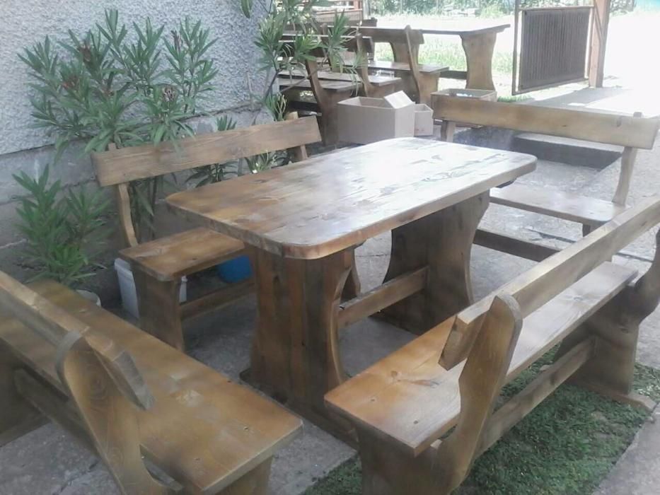 Изработка на баварски маси и пейки комплект,масив .