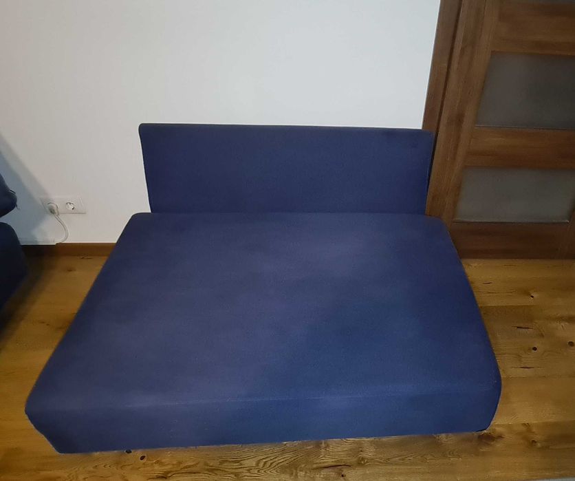 Canapea Feydom, model Choice B1, dimensiuni 120x97x70cm, culoare albastru nobil, material textil Velare, utilizat, în stare bună.