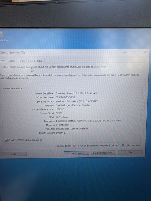 Lenovo legion y520