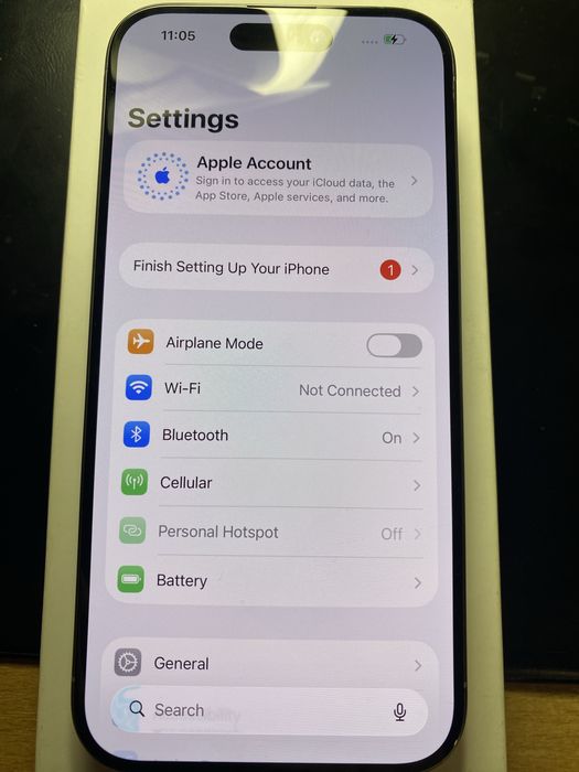 КАТО НОВ Iphone 15 pro 100% 128bg