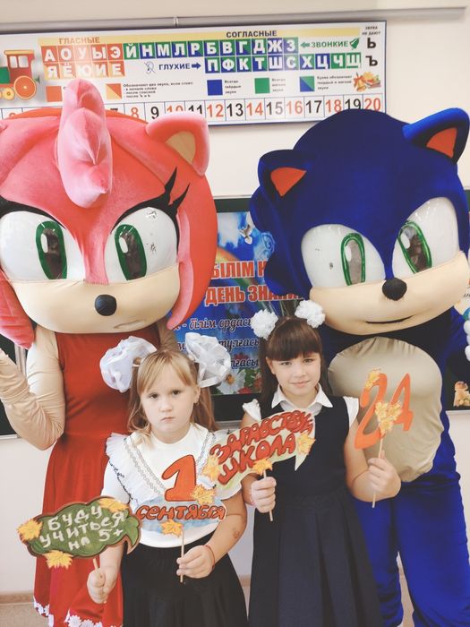 АниматорыПродам костюмы  Соники оба 200000