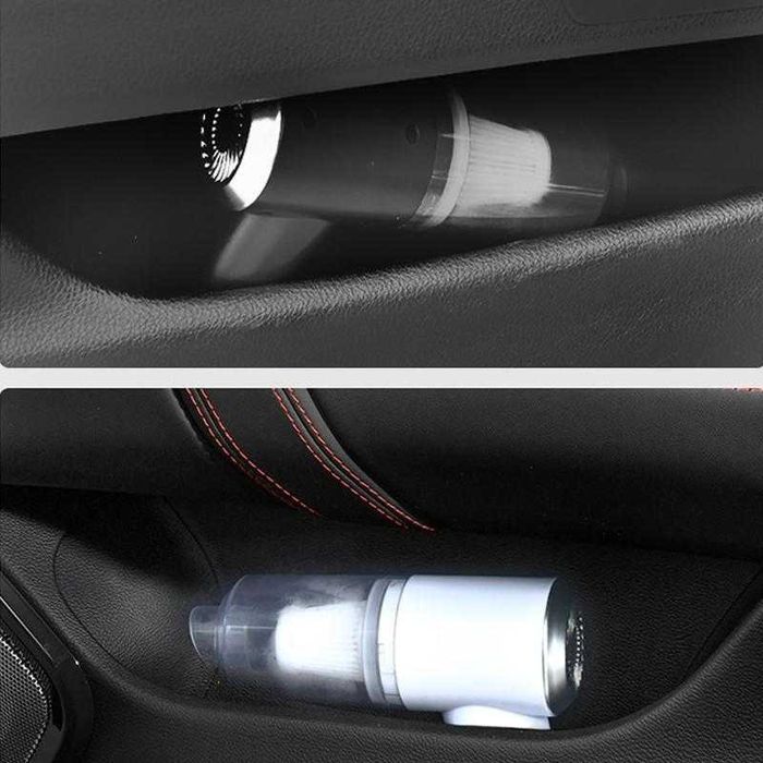 Безжична 2в1 мини преносима прахосмукачка с ХЕПА филтър за кола и дома