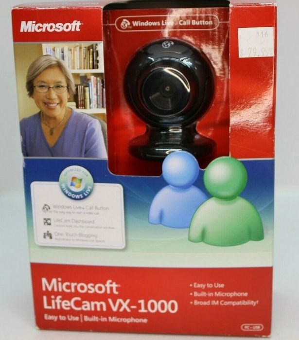 Cameră Web Microsoft LifeCam VX-1000 | NOUĂ, SIGILATĂ în Cutie!