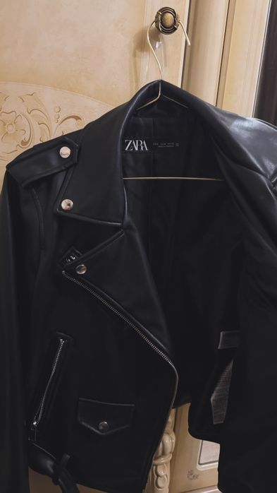 Кожаная куртка ZARA