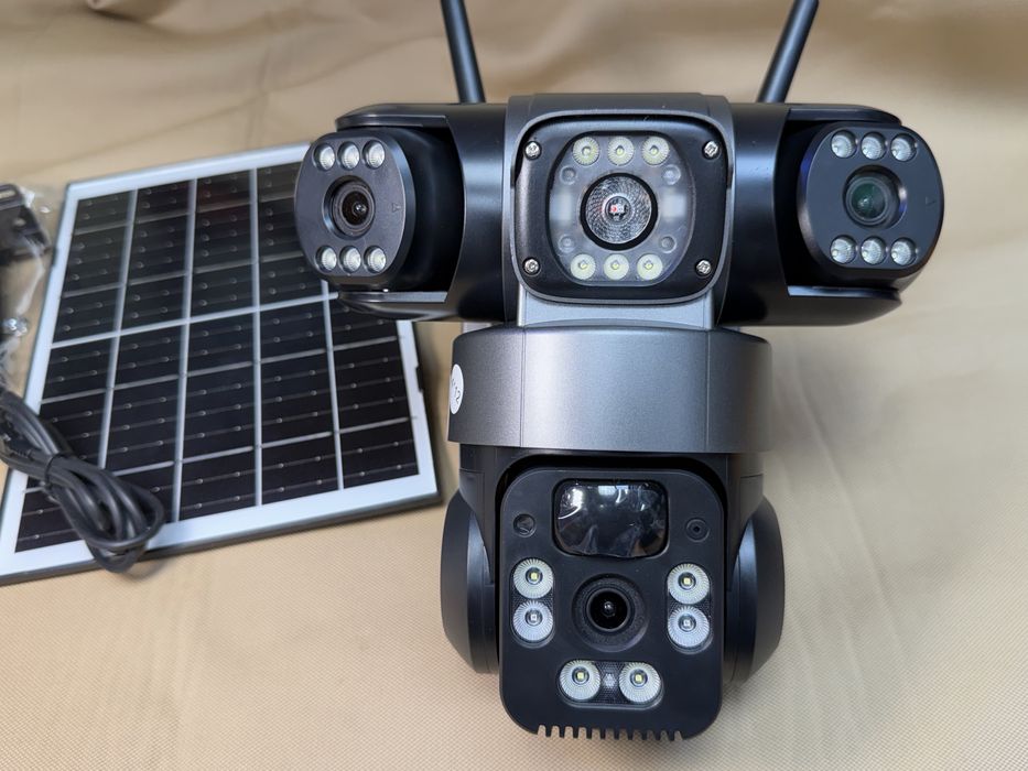 4G Соларна тройна 2026 последен модел Камера LYLU  4x 12 mpx Сим sim